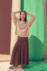 Brown Polo Lounge Skirt