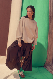 Brown Polo Lounge Skirt